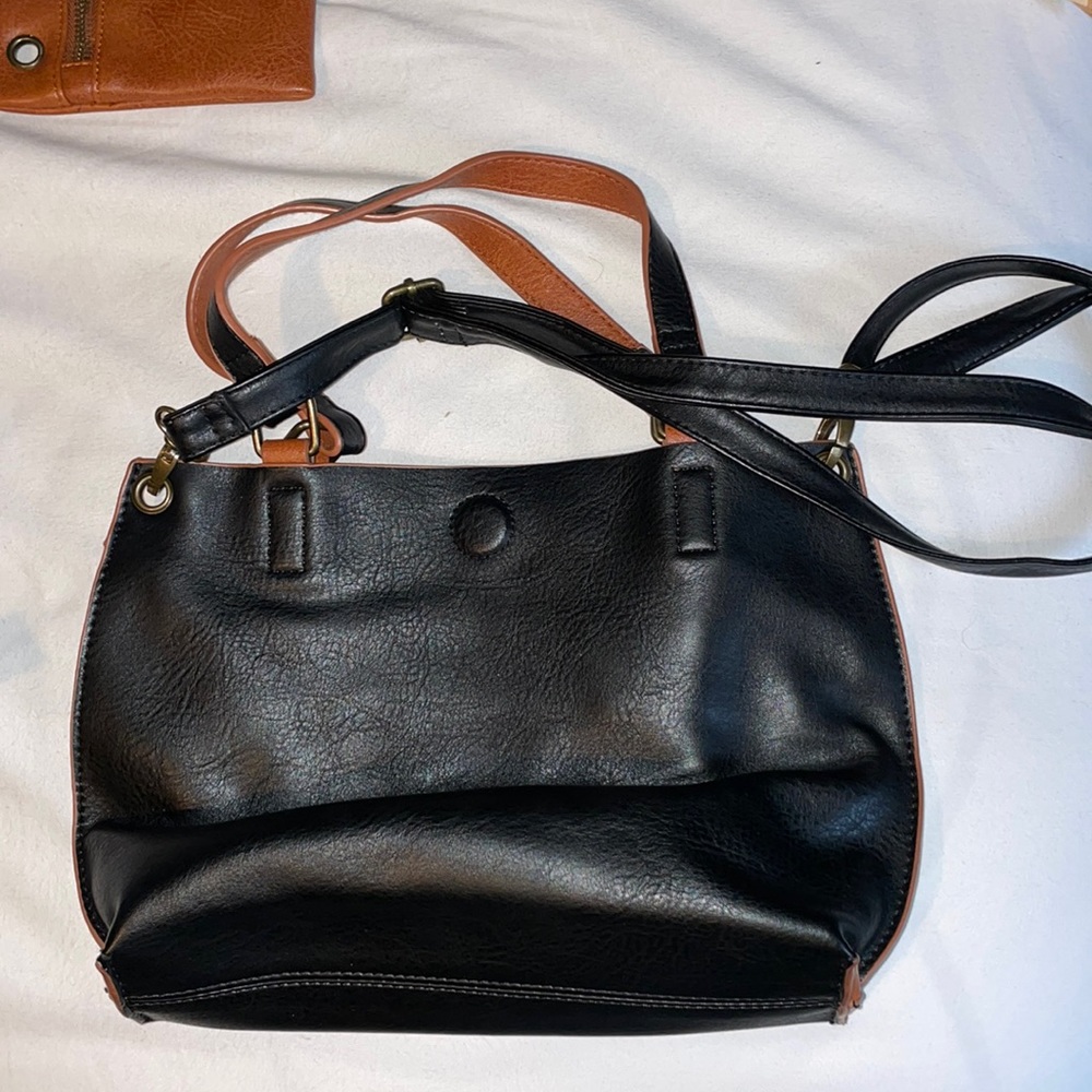 NWOT Reversible!! Bass leather purse and wallet